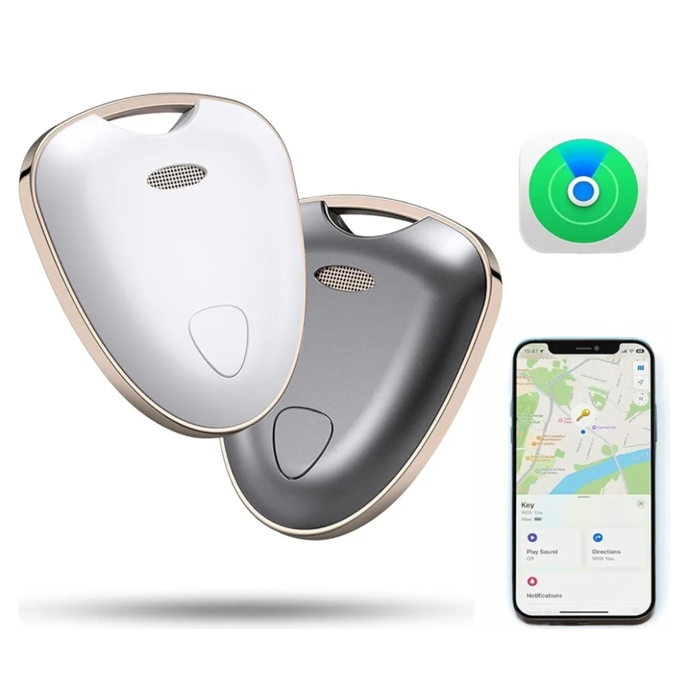 White and Gray Key/Luggage/Pet Finder Device For iOS